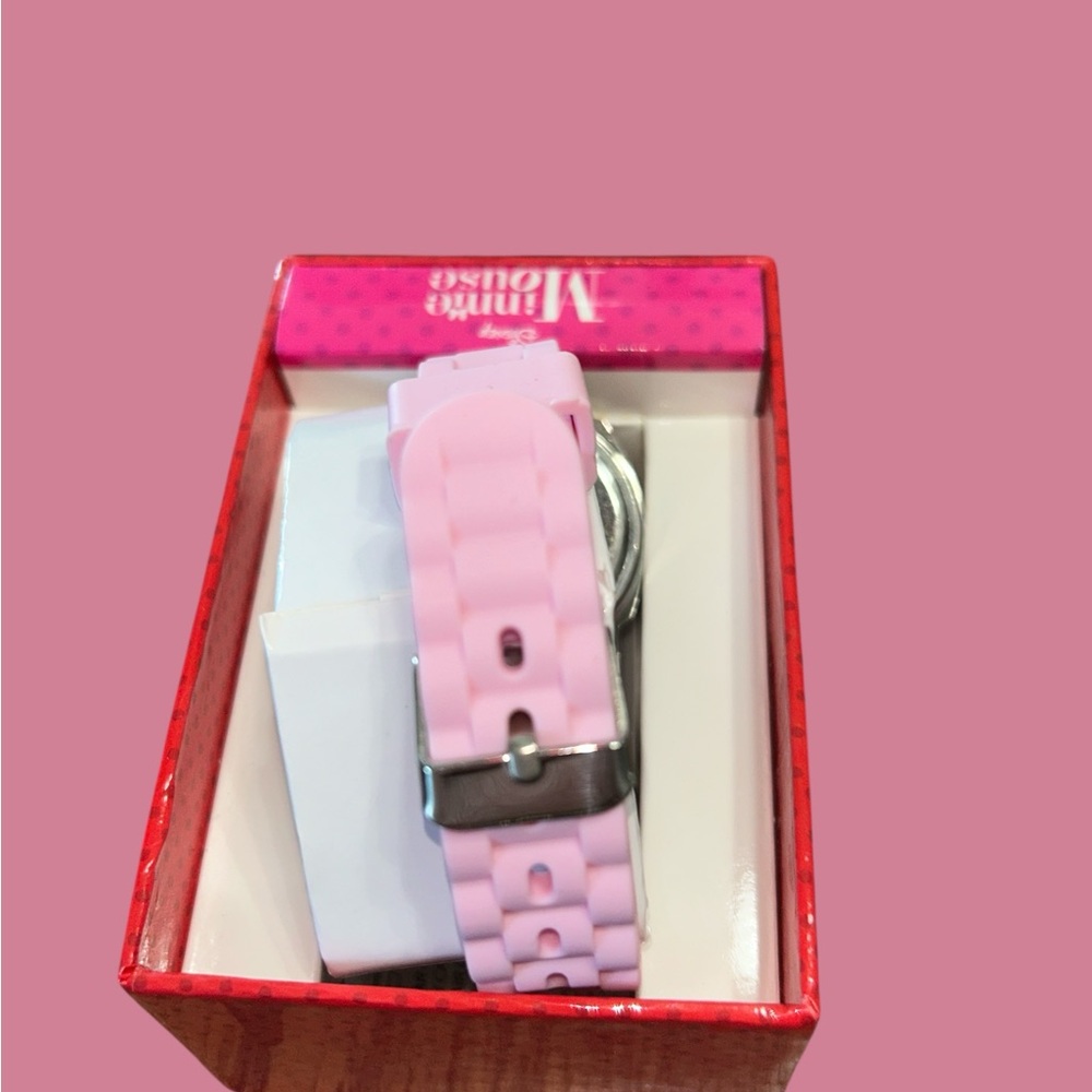 Disney Minnie Mouse Pink and White Nail and Watch Set - Picture 4 of 5